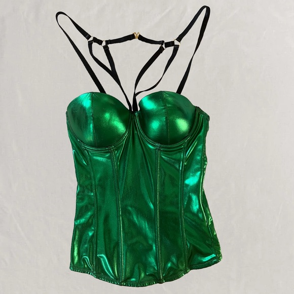 Green Corset Top - Picture 1 of 1
